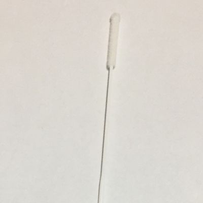 Cotonete de algodão médico estéril descartável, cotonete branco do nariz do teste do PCR